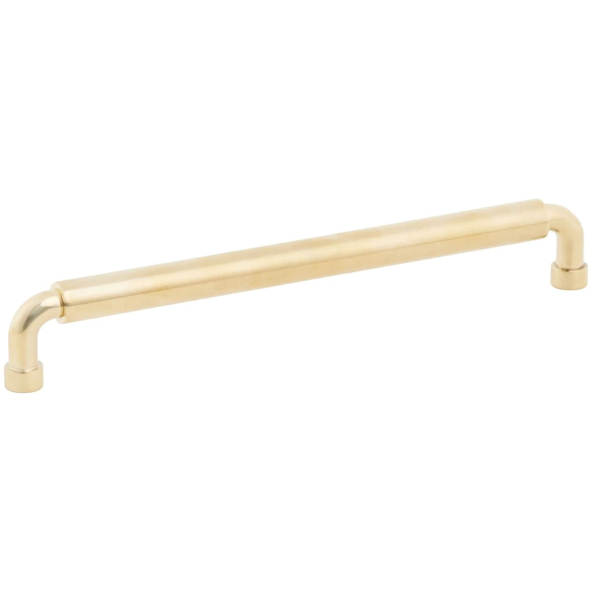 NOHO 8 Inch Center to Center Luxury Solid Brass Single Barrel Cabinet Handle / Drawer Pull