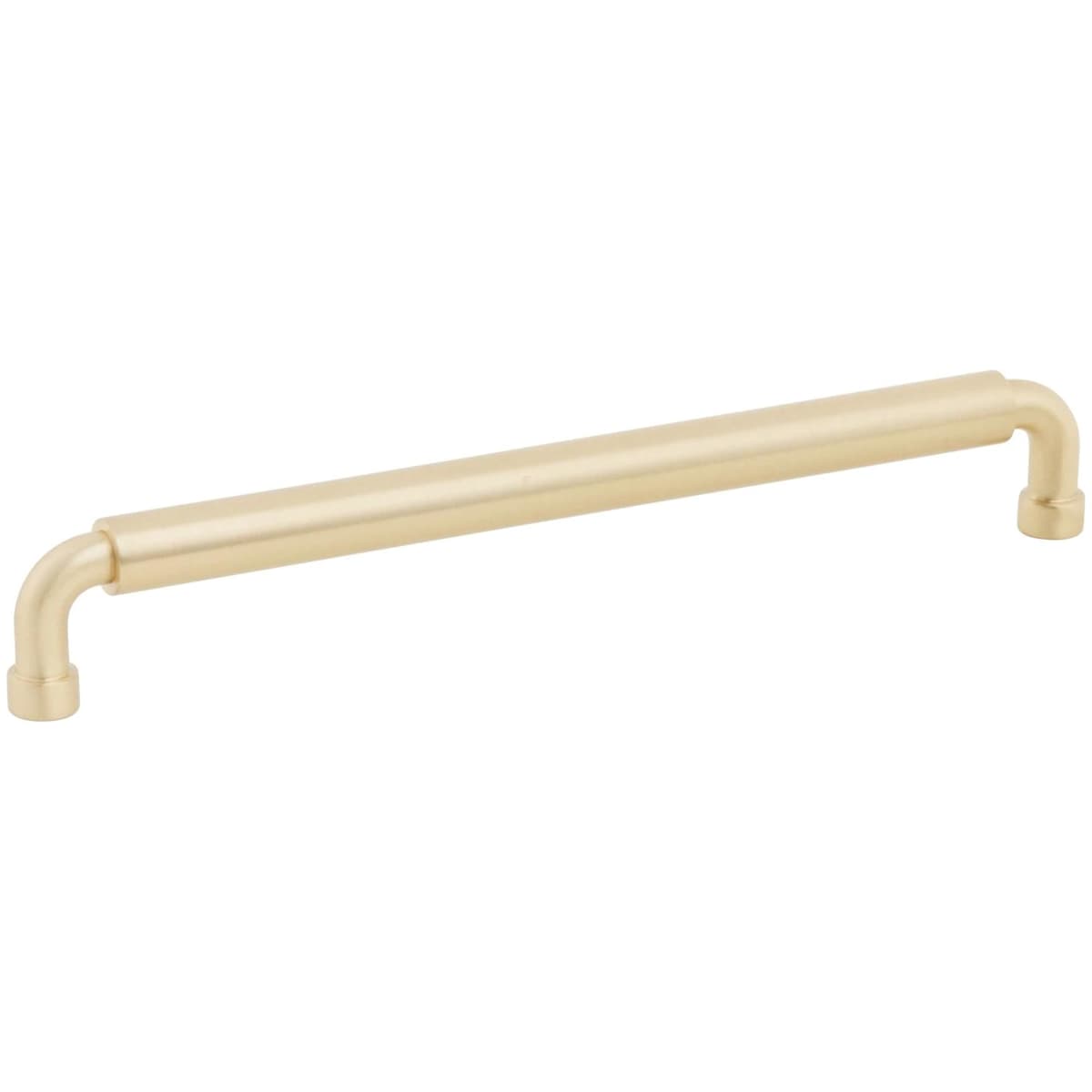 NOHO 8 Inch Center to Center Luxury Solid Brass Single Barrel Cabinet Handle / Drawer Pull