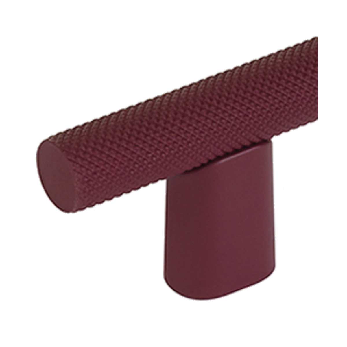 Schaub and Company - 211092-MB - Monza 2" Diamond Knurled Urban Modern Industrial T Bar Cabinet Knob / T Drawer Knob in Matte Black