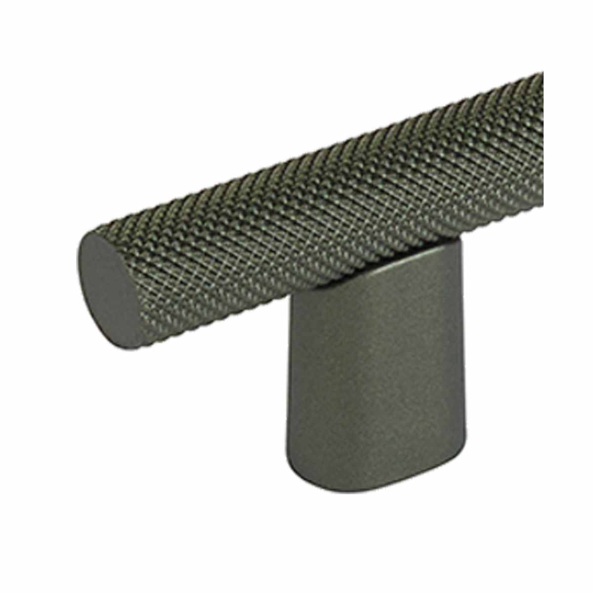 Schaub and Company - 211092-MB - Monza 2" Diamond Knurled Urban Modern Industrial T Bar Cabinet Knob / T Drawer Knob in Matte Black