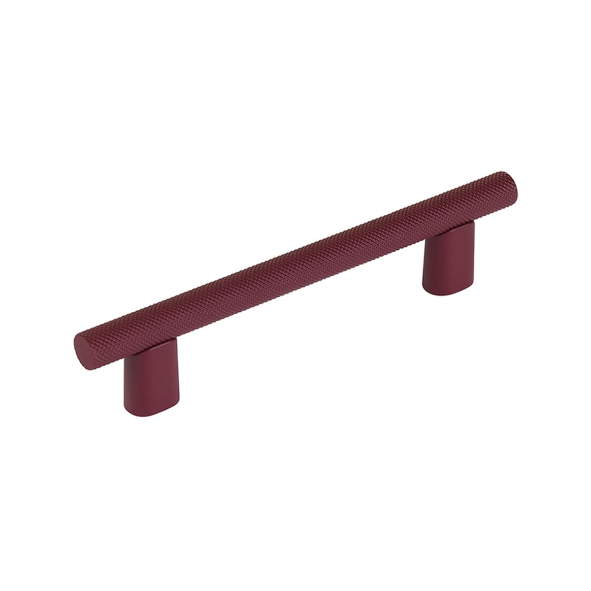 Monza 4" Center to Center Modern Industrial Diamond Knurled Cabinet Bar Handle / Drawer Bar Pull with Wide Base