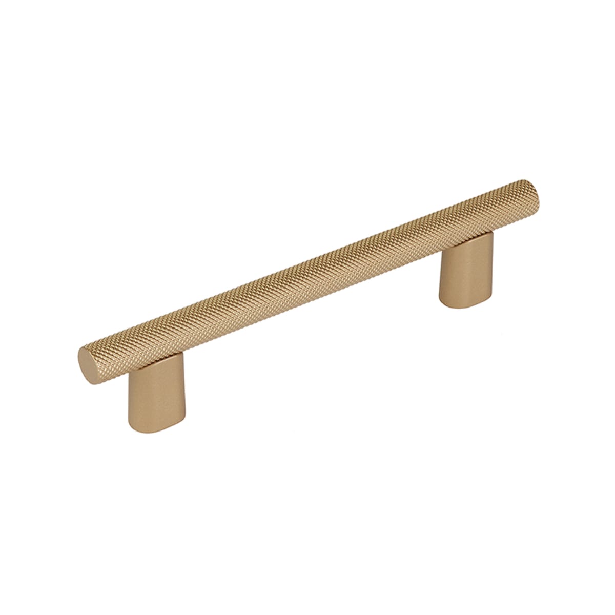Monza 4" Center to Center Modern Industrial Diamond Knurled Cabinet Bar Handle / Drawer Bar Pull with Wide Base