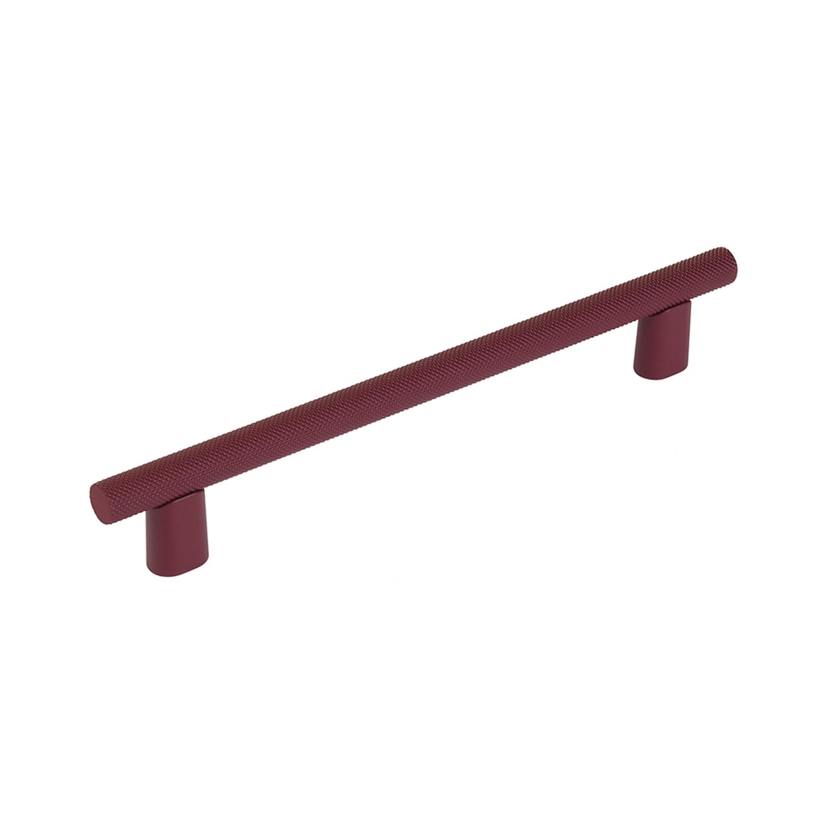 Schaub and Company - 211094-MA - Monza 6" Center to Center Modern Industrial Diamond Knurled Cabinet Handle / Drawer Pull - Made in Italy in Magenta