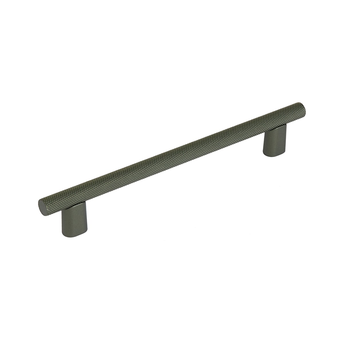 Monza 6" Center to Center Modern Industrial Diamond Knurled Cabinet Handle / Drawer Pull - Made in Italy