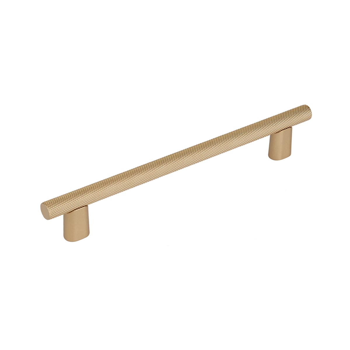 Monza 6" Center to Center Modern Industrial Diamond Knurled Cabinet Handle / Drawer Pull - Made in Italy