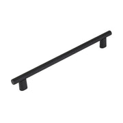 Schaub and Company - 211095-MB - Monza 8" Center to Center Modern Industrial Diamond Knurled Cabinet Handle / Drawer Pull - Made in Italy in Matte Black