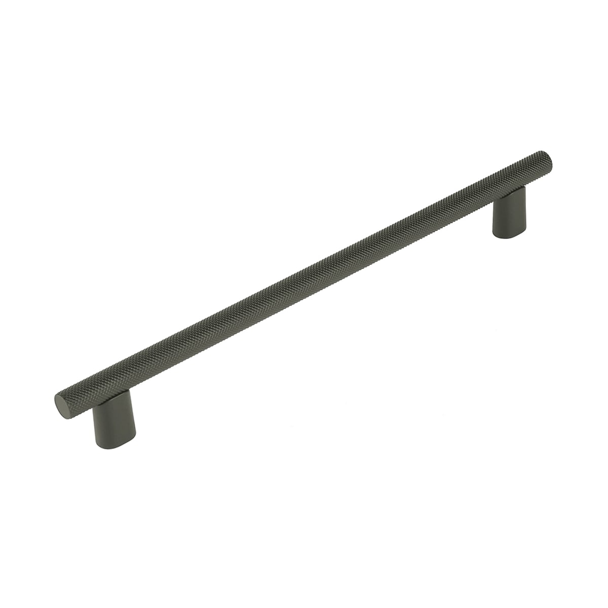 Monza 8" Center to Center Modern Industrial Diamond Knurled Cabinet Handle / Drawer Pull - Made in Italy