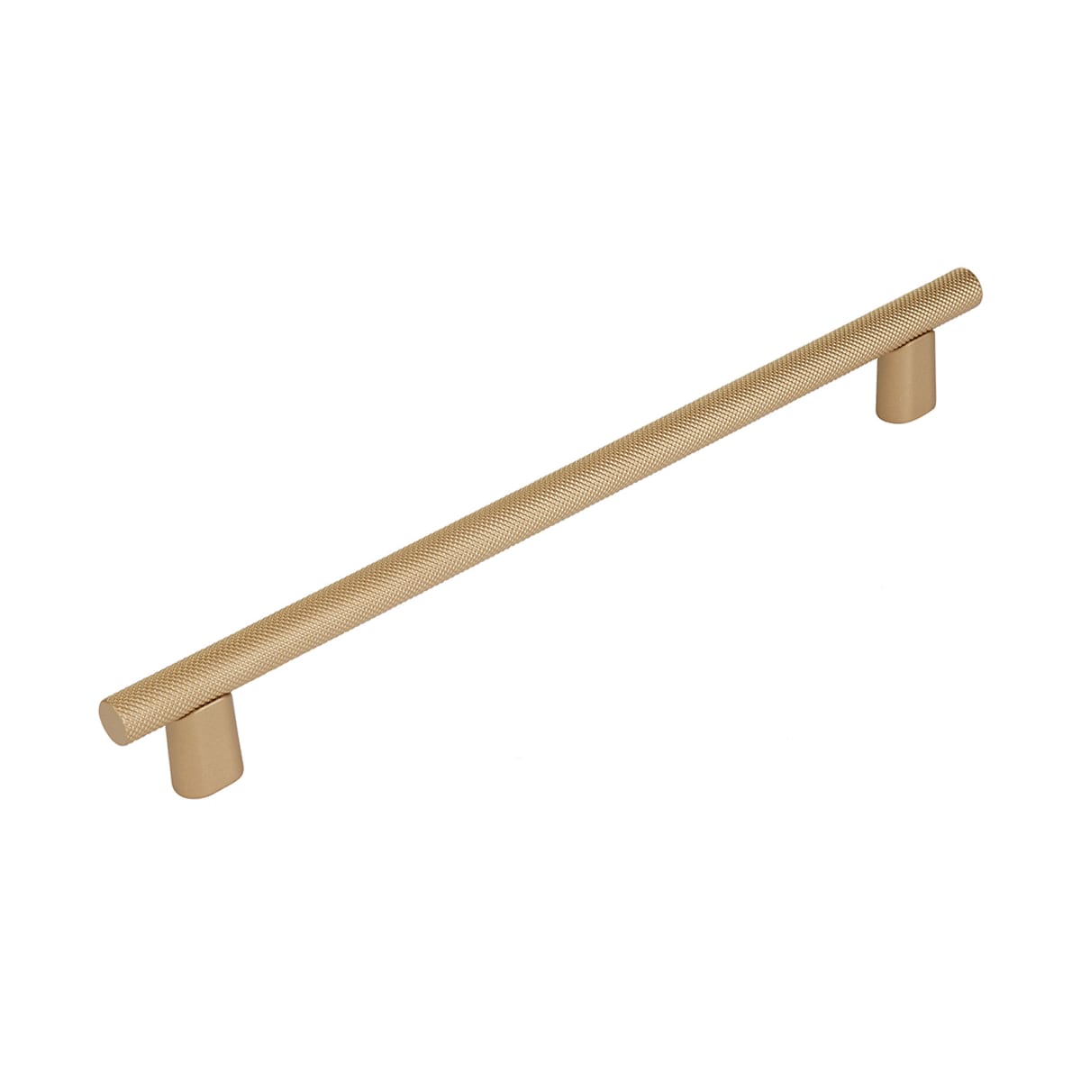 Monza 8" Center to Center Modern Industrial Diamond Knurled Cabinet Handle / Drawer Pull - Made in Italy