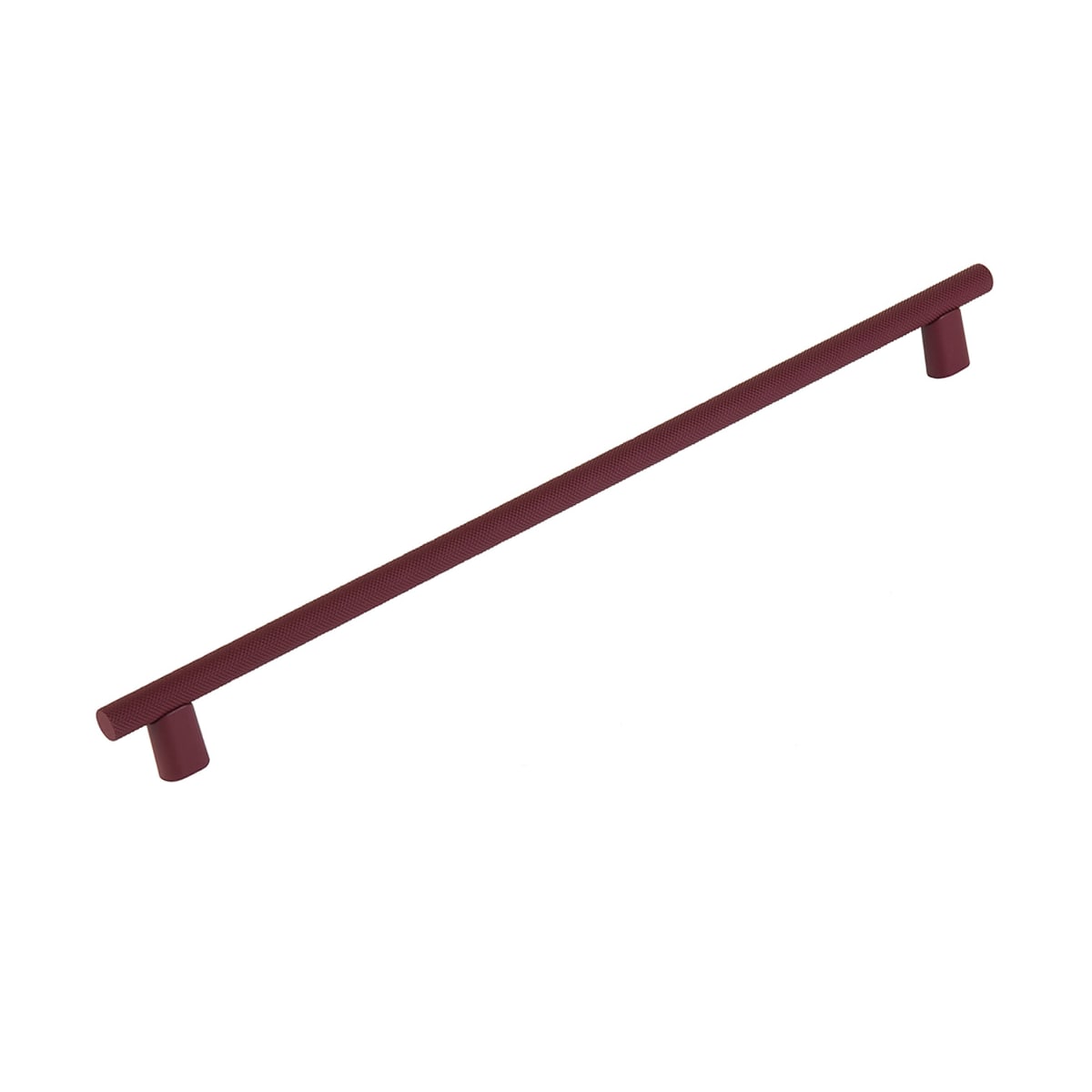 Monza 12" Center to Center Modern Industrial Diamond Knurled Large Cabinet Bar Handle / Drawer Bar Pull - Made in Italy