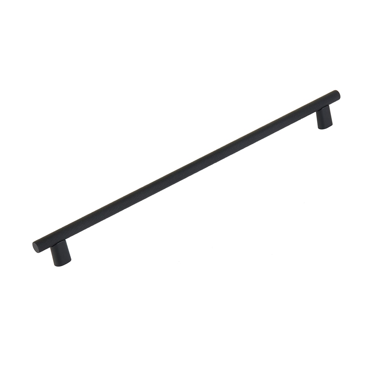 Monza 12" Center to Center Modern Industrial Diamond Knurled Large Cabinet Bar Handle / Drawer Bar Pull - Made in Italy