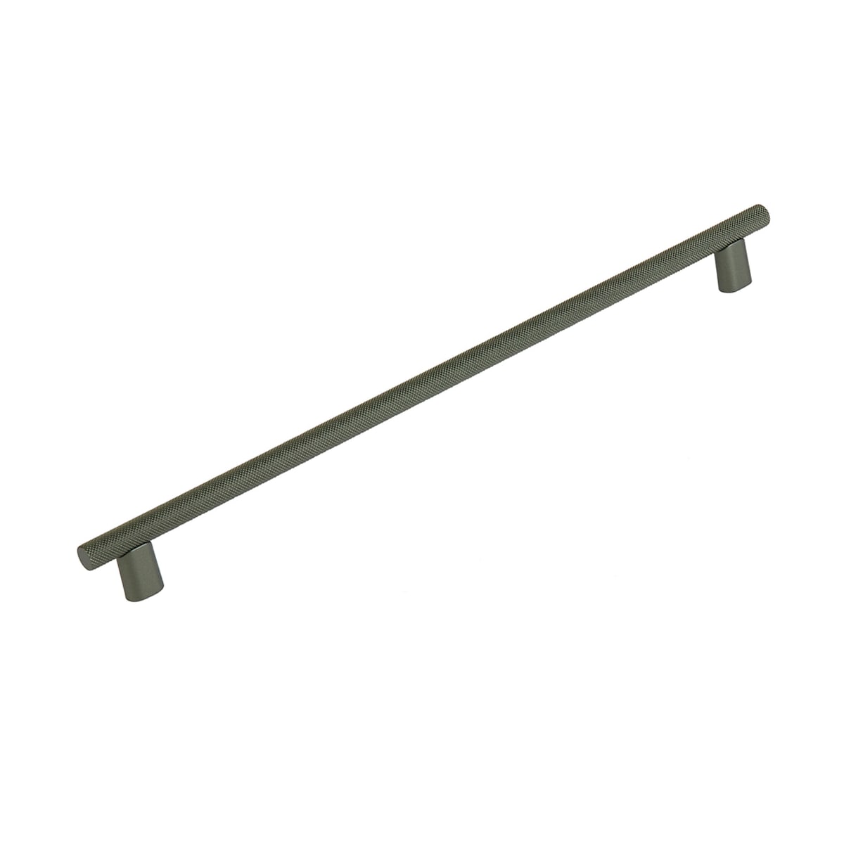 Monza 12" Center to Center Modern Industrial Diamond Knurled Large Cabinet Bar Handle / Drawer Bar Pull - Made in Italy