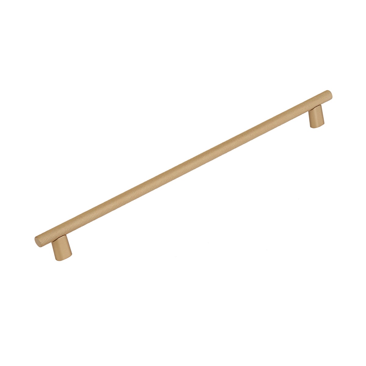 Monza 12" Center to Center Modern Industrial Diamond Knurled Large Cabinet Bar Handle / Drawer Bar Pull - Made in Italy