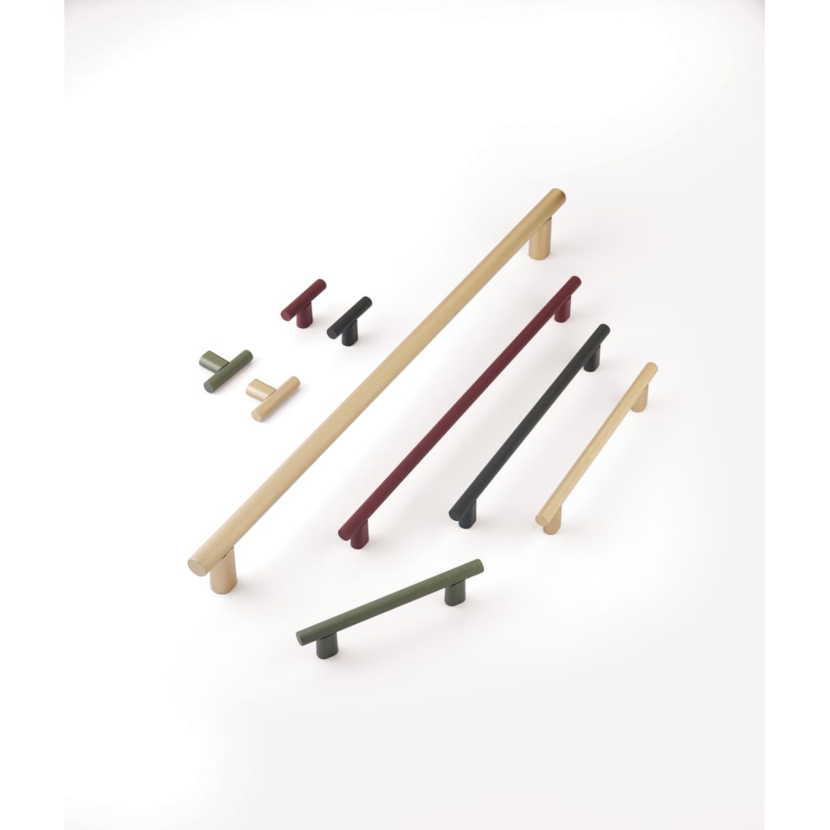 Schaub and Company - 211097-MA - Monza 18" Center to Center Modern Industrial Diamond Knurled Appliance Bar Handle / Appliance Bar Pull - Made in Italy in Magenta