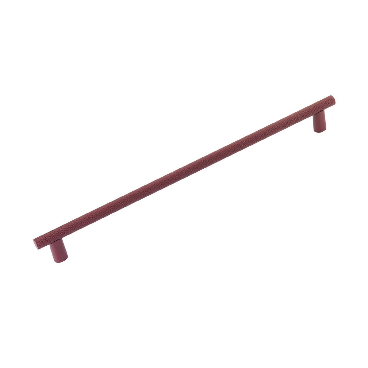 Schaub and Company - 211097-MA - Monza 18" Center to Center Modern Industrial Diamond Knurled Appliance Bar Handle / Appliance Bar Pull - Made in Italy in Magenta