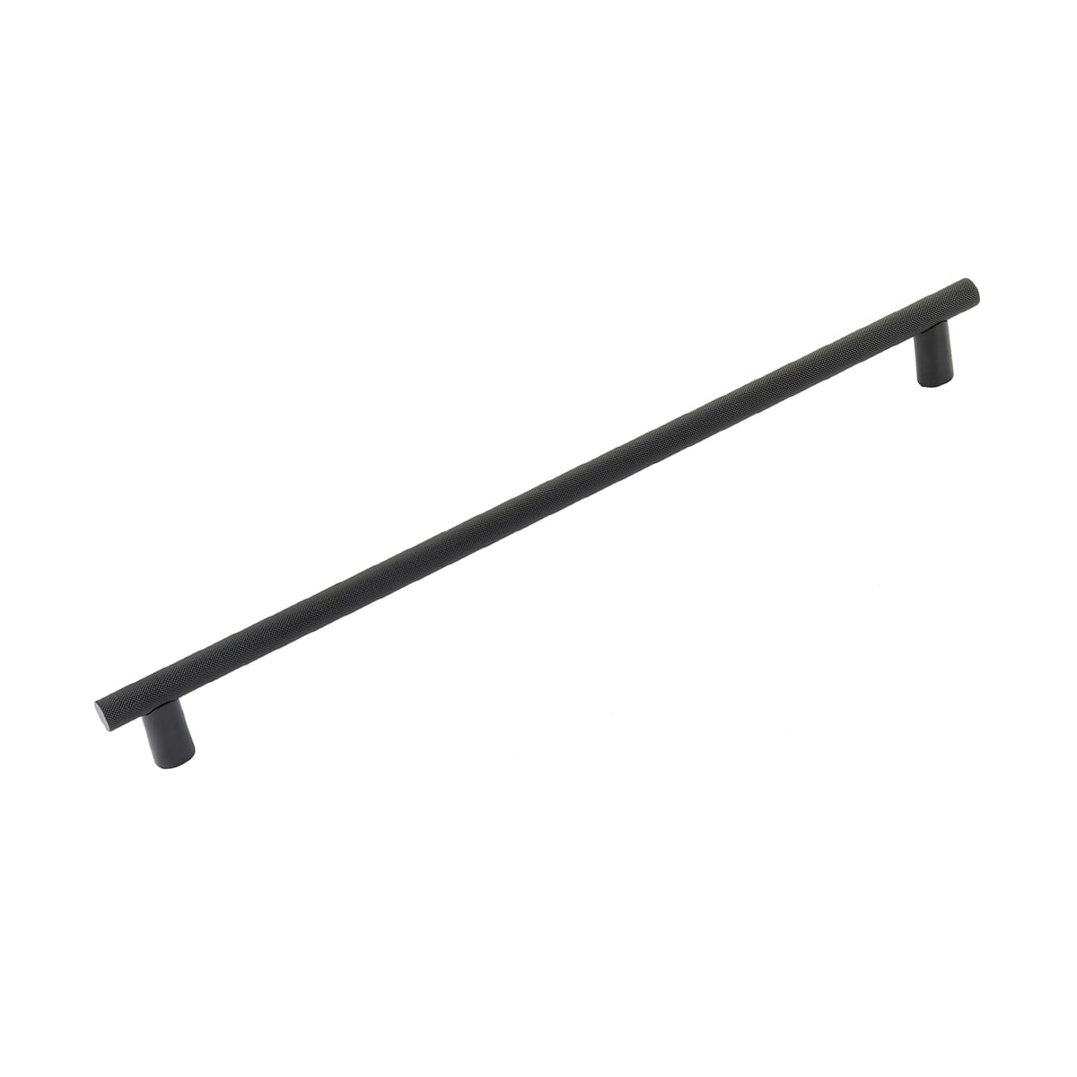 Monza 18" Center to Center Modern Industrial Diamond Knurled Appliance Bar Handle / Appliance Bar Pull - Made in Italy