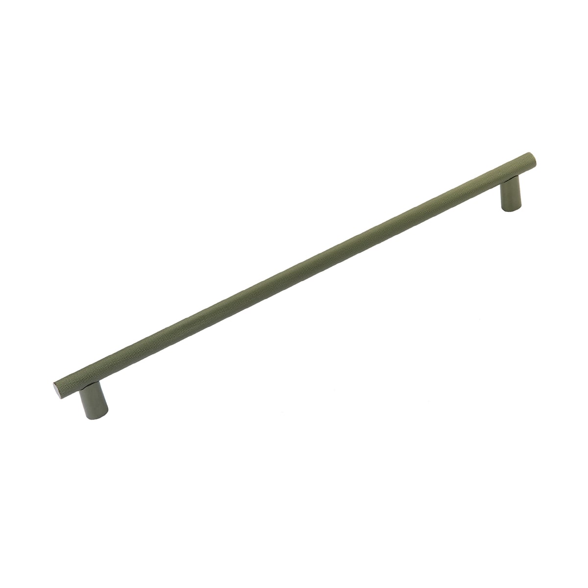 Monza 18" Center to Center Modern Industrial Diamond Knurled Appliance Bar Handle / Appliance Bar Pull - Made in Italy
