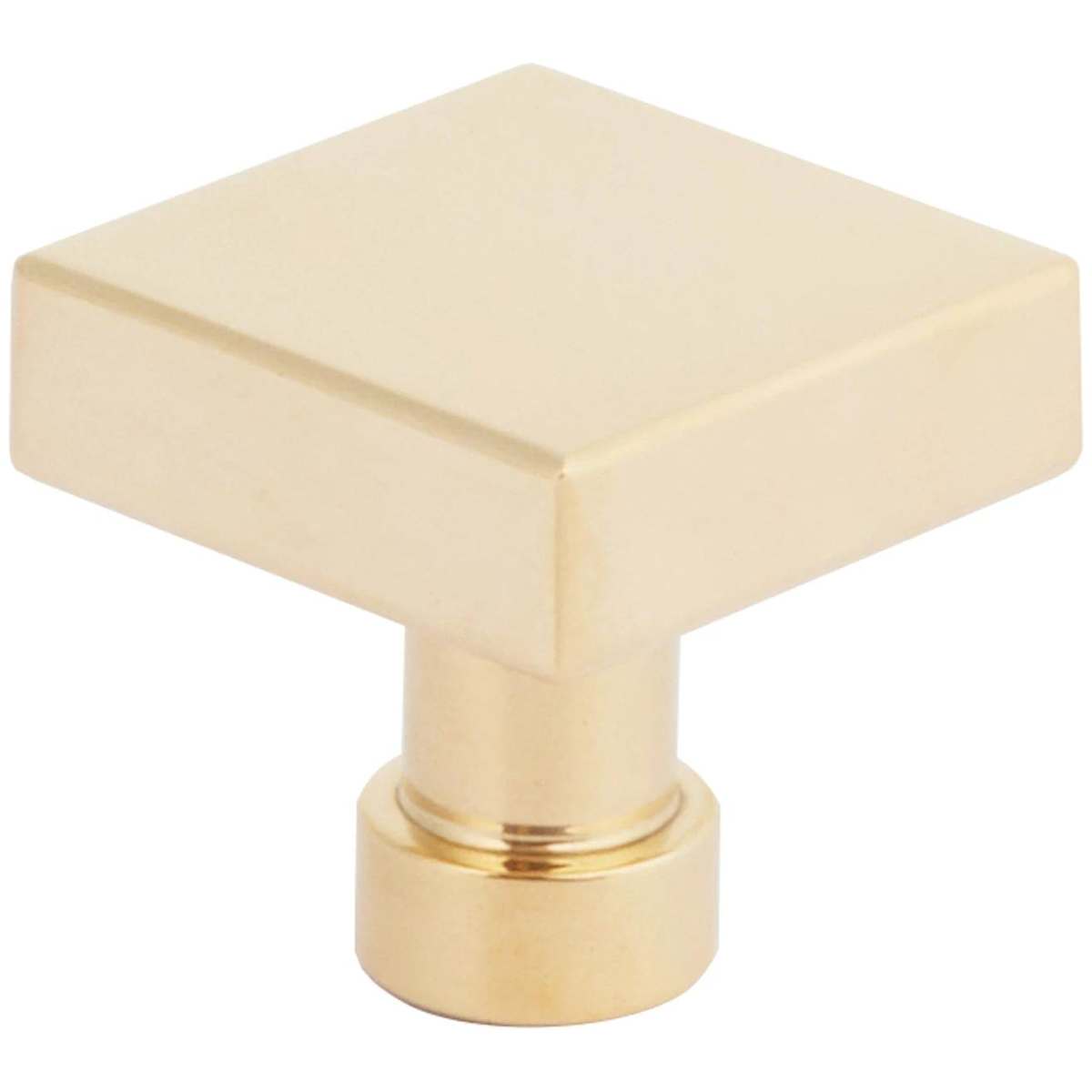 NOHO 1-1/4 Inch Flat Modern Square Solid Brass Cabinet / Drawer Knob