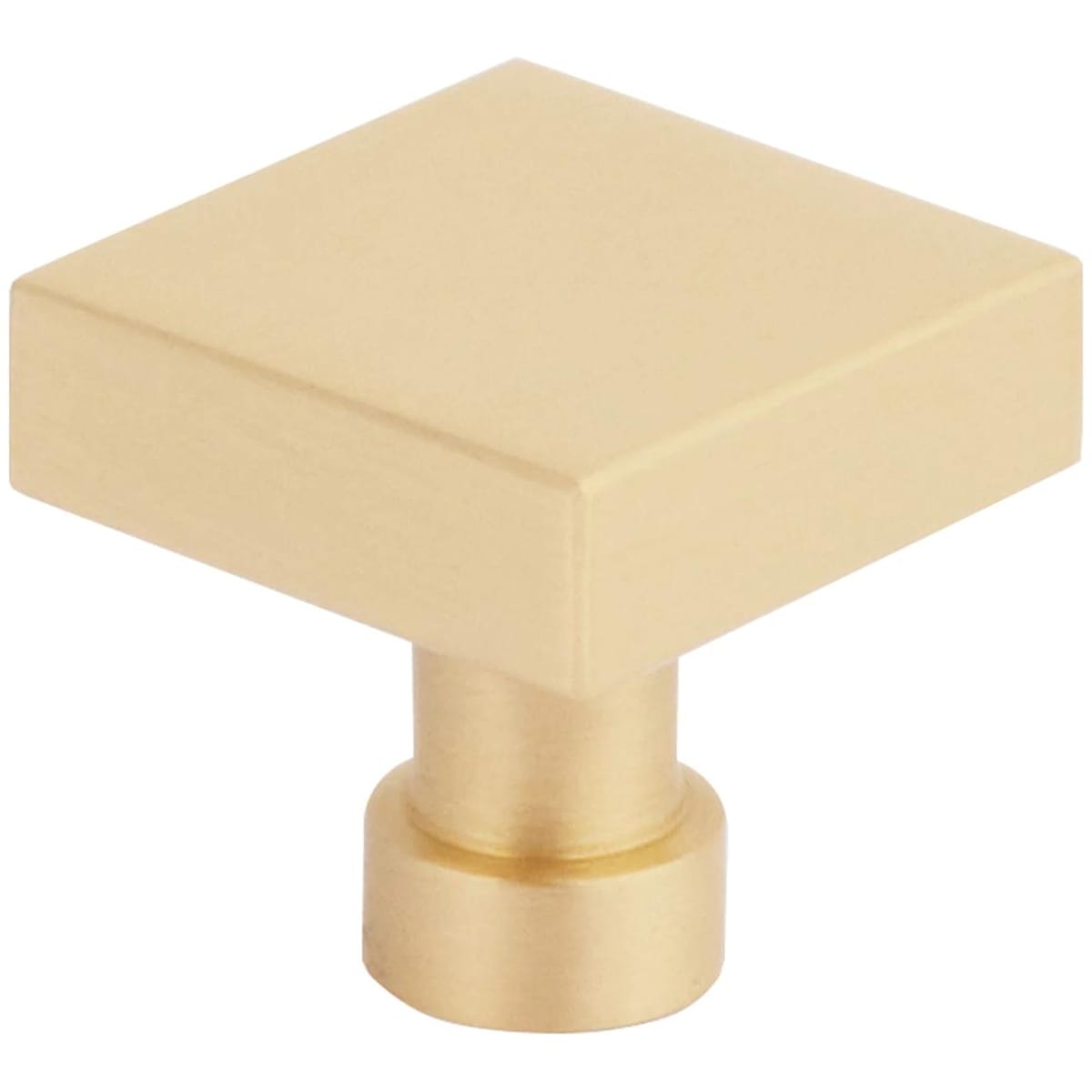 NOHO 1-1/4 Inch Flat Modern Square Solid Brass Cabinet / Drawer Knob