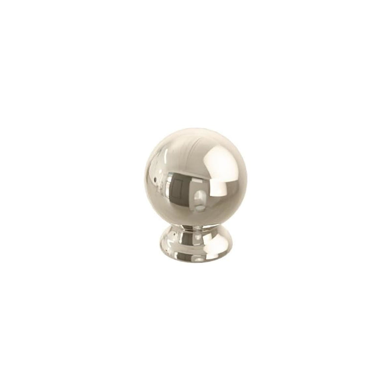 Schaub and Company - 211122-PN - Avenue 1-1/4 Inch Round Ball Solid Brass Cabinet / Drawer Knob in Polished Nickel