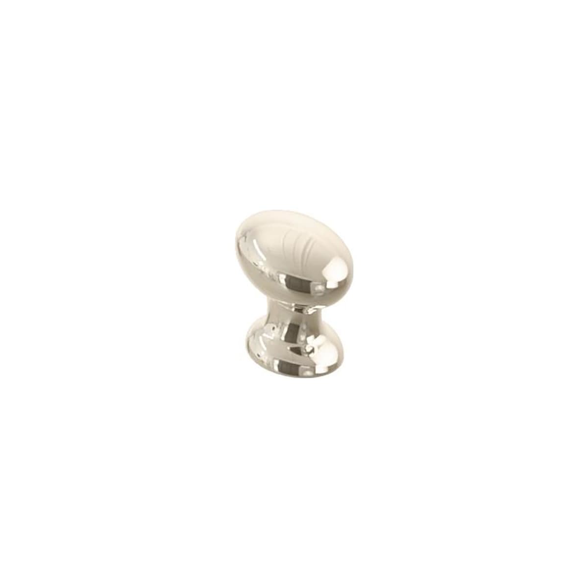 Avenue 1-1/4 Inch Solid Brass Angled Oval Football Cabinet / Drawer Knob