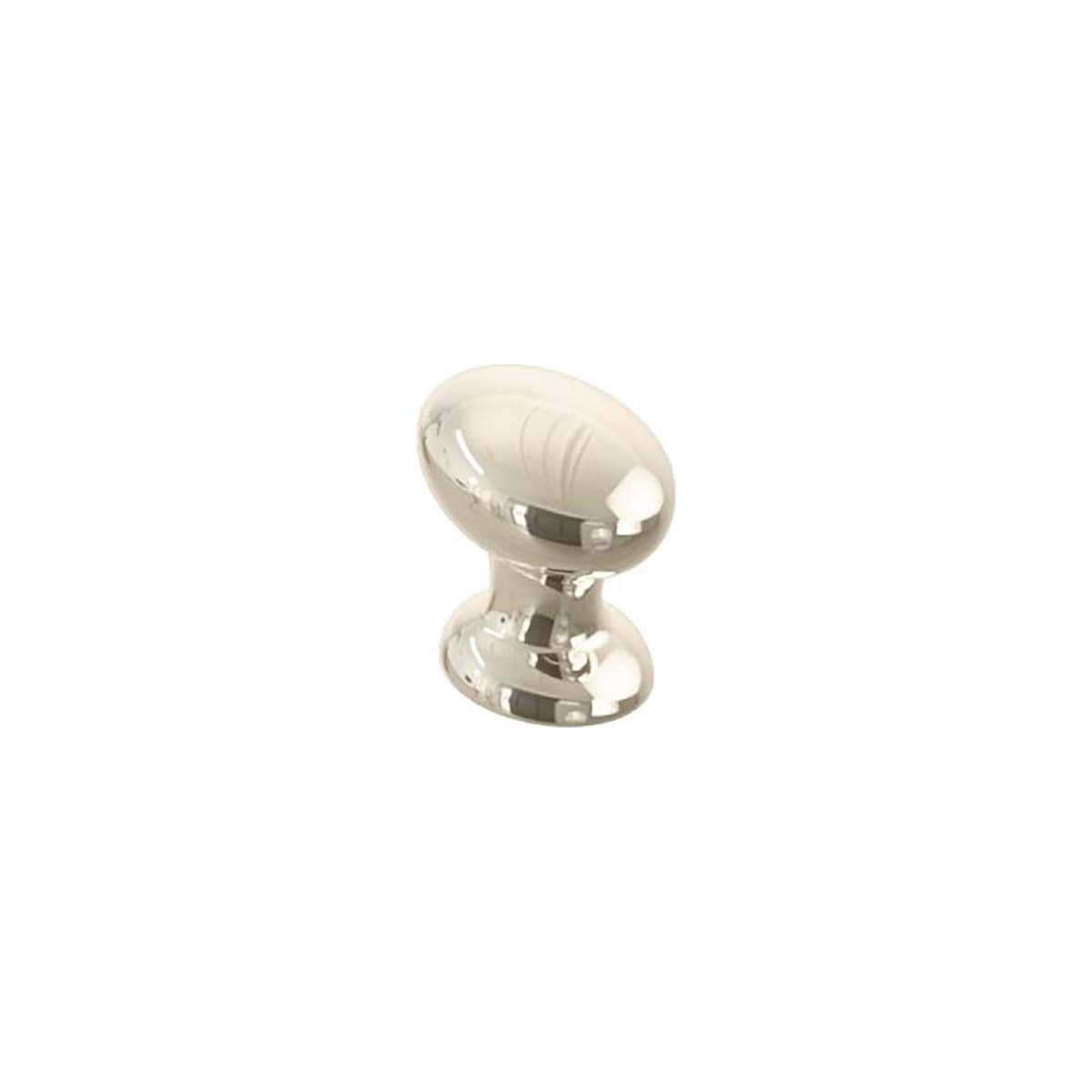Avenue 1-3/8 Inch Solid Brass Angled Oval Football Cabinet / Drawer Knob