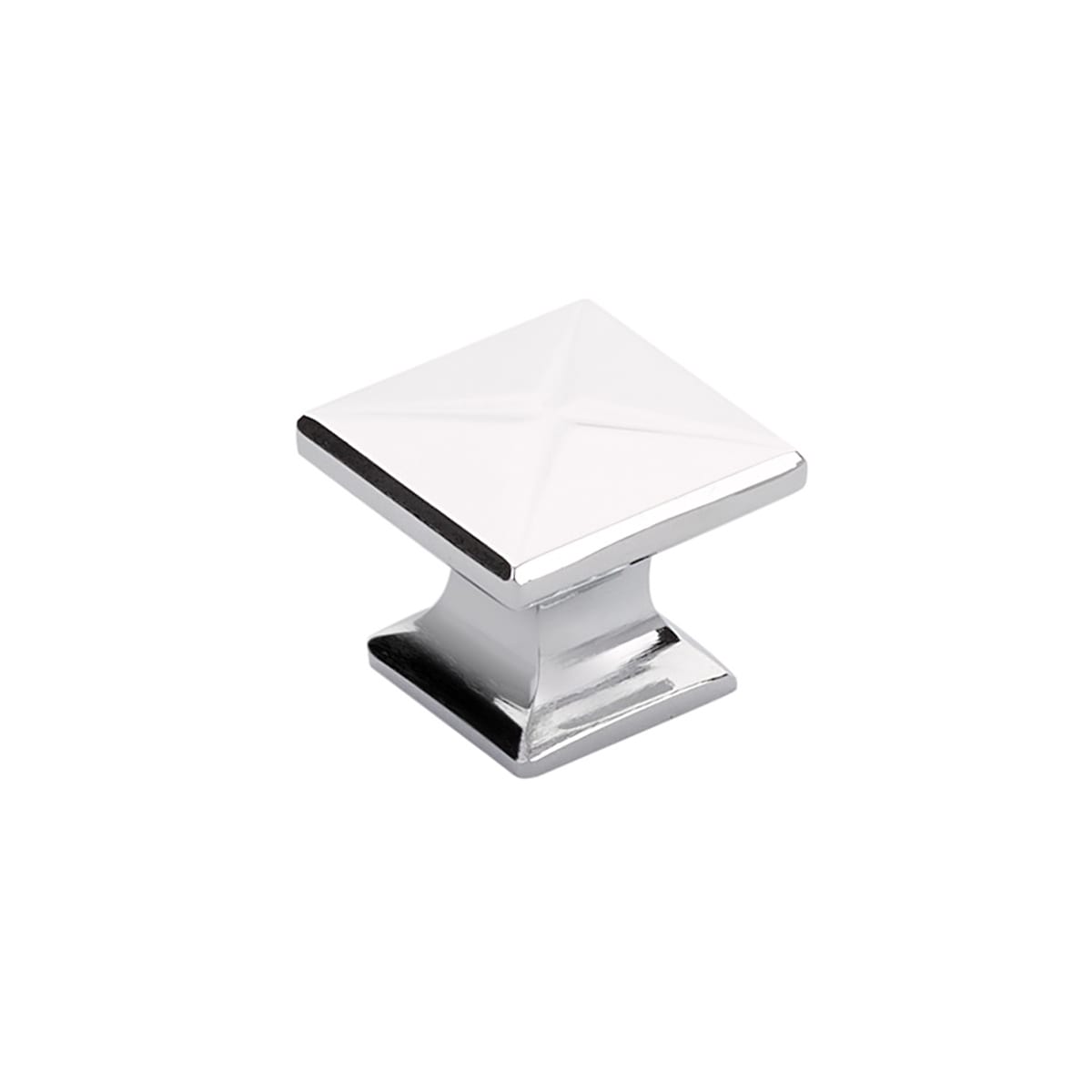 Northport 1-3/8" Contemporary Square Cabinet Knob with "X" Design