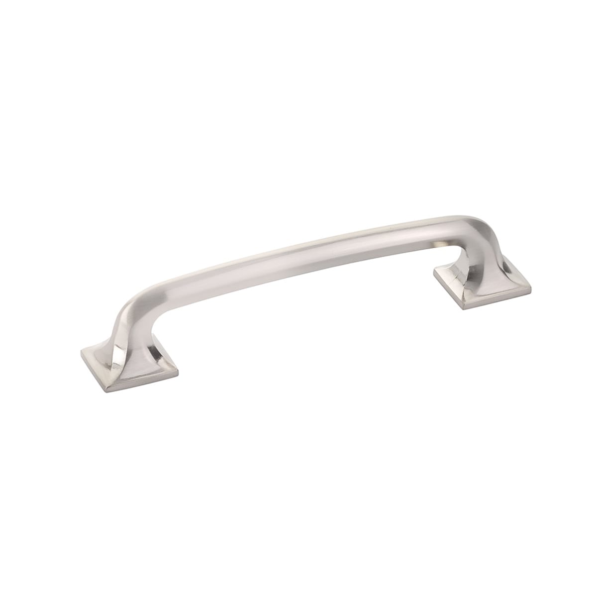 Northport 5" Center to Center Contemporary Rounded Cabinet Handle Pull with Square Footplates