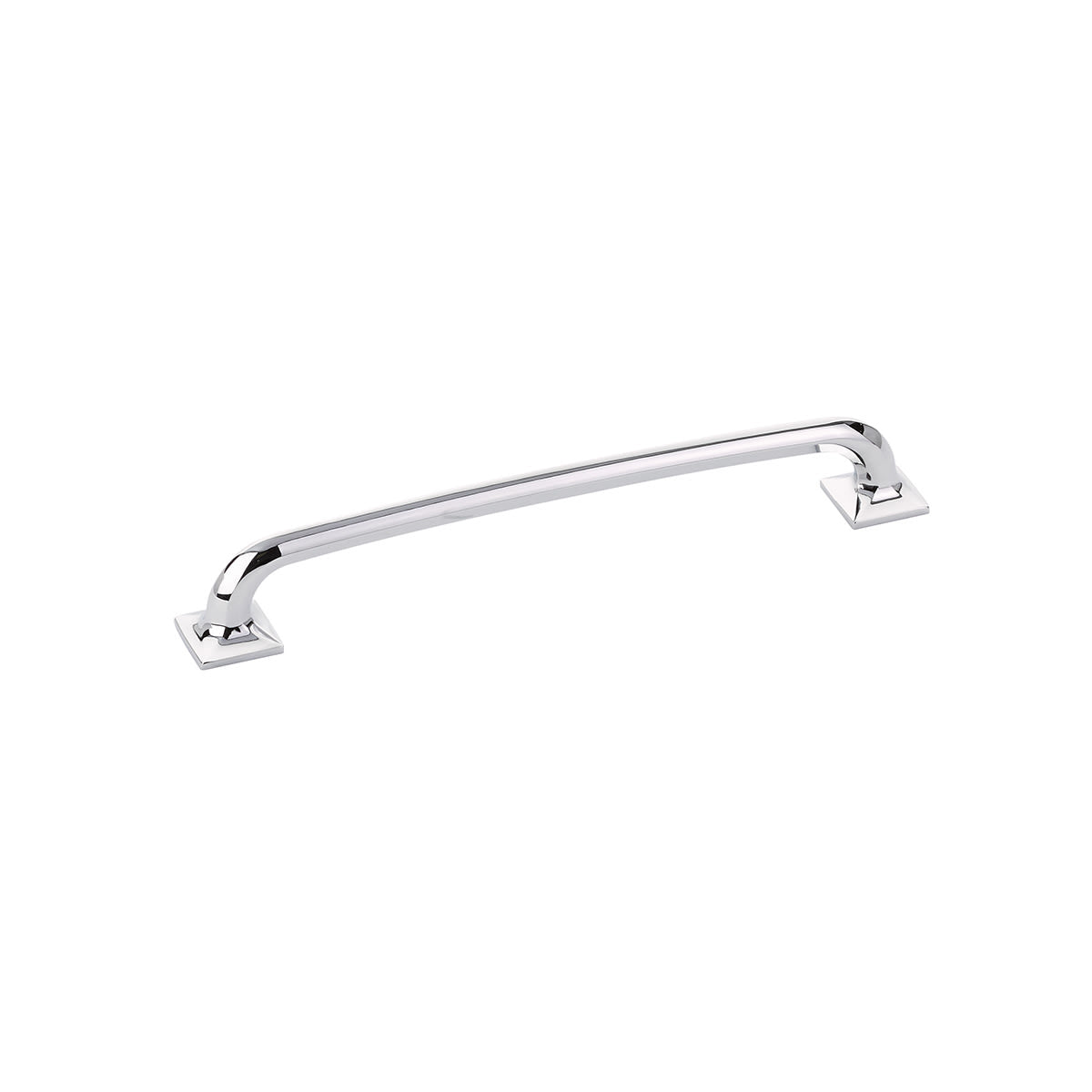 Schaub and Company - 217-26 - Northport 8" Center to Center Contemporary Industrial Cabinet Handle Pull with Square Footplates in Polished Chrome