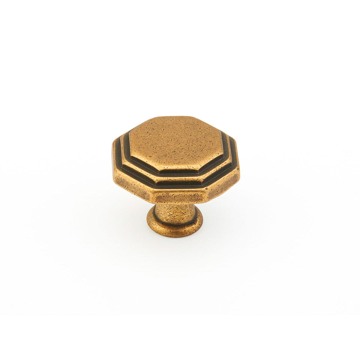 Firenza 1-1/8" Geometric Traditional Old World Cabinet Knob - Made in Italy