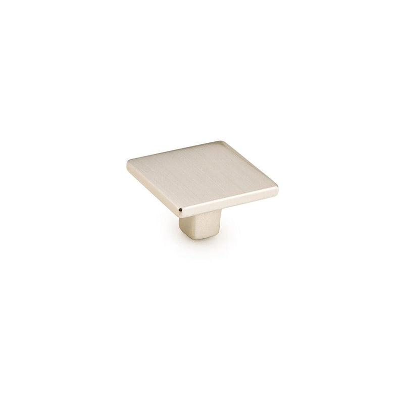 Armadio Pack of (25) - Italian Modern 1-3/8" Square Cabinet Knobs / Drawer Knobs with Mounting Hardware - Made in Italy