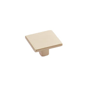 Schaub and Company - 360-SSB - Armadio 1-3/8" Modern Flat Square Cabinet Knob / Drawer Knob in Signature Satin Brass