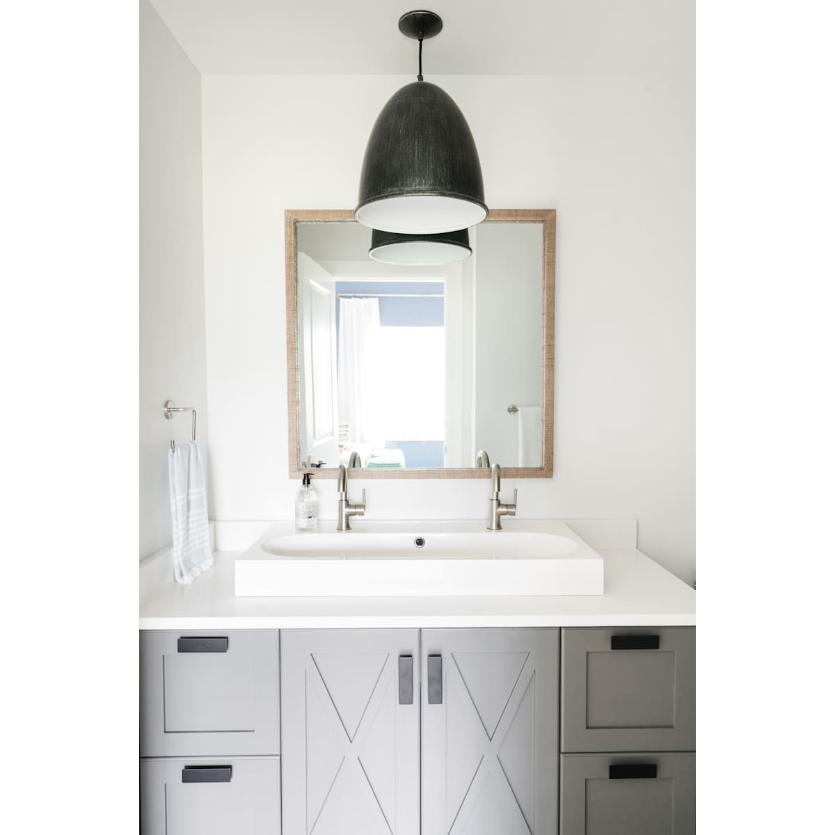 Schaub and Company - 365-26 - Armadio 11-5/16" or 12-5/8" Center to Center Flat Modern Minimalist Arch Bow Oversized Cabinet Handle / Drawer Pull in Polished Chrome