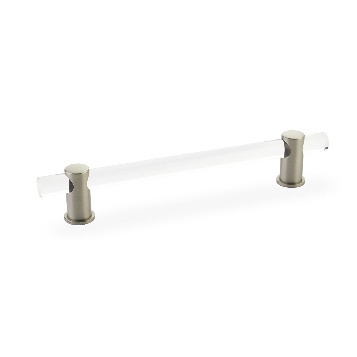 Lumiere 8" Euro Modern Solid Brass and Acrylic Bar Luxury Adjustable Cabinet Handle / Drawer Pull