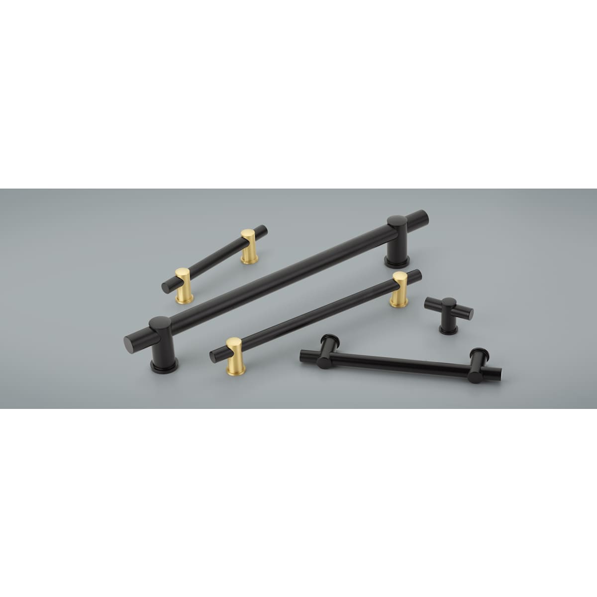 Schaub and Company - 426-SB - Fonce 6" Center to Center Modern Industrial Luxury Solid Brass Cabinet Bar Handle / Drawer Bar Pull in Satin Brass
