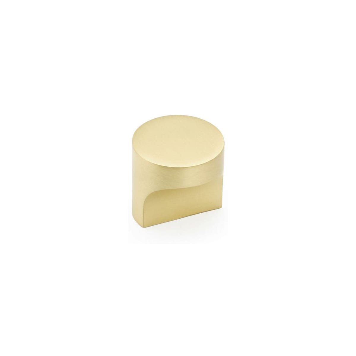 Haniburton 1-1/4" Contemporary Whistle Pinch Solid Brass Luxury Cabinet Knob