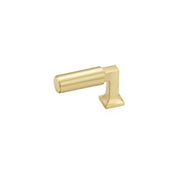 Schaub and Company - 472-SB - Haniburton 2" Long Contemporary Urban Luxury Lever Pendant Style Solid Brass Finger Cabinet Bar Knob / Drawer Knob in Satin Brass