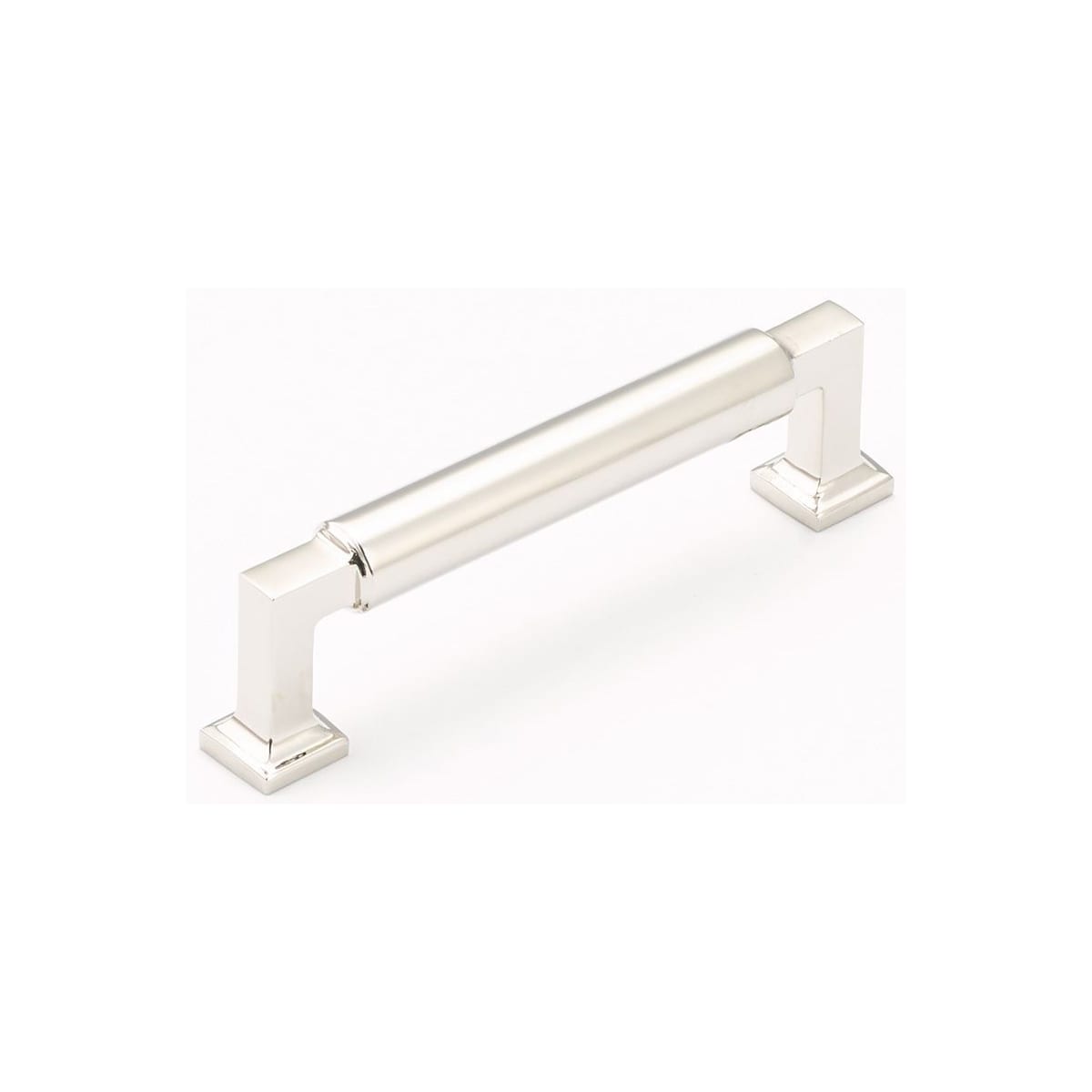 Haniburton 4" Center to Center Luxury Modern Solid Brass Barrel Cabinet Handle / Drawer Pull