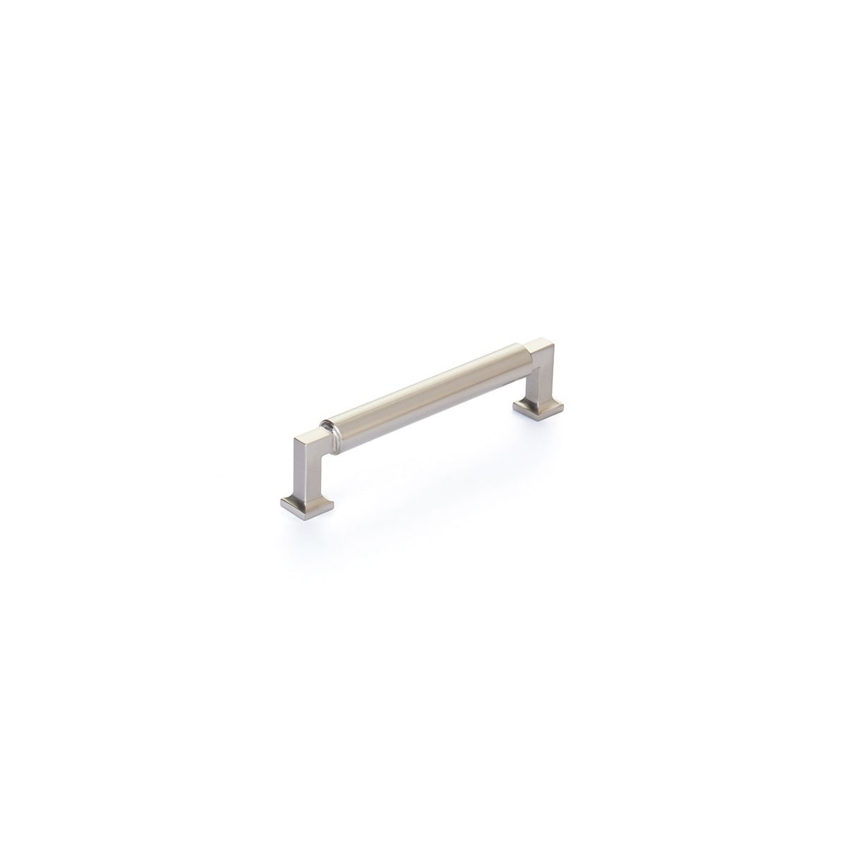Haniburton 5" Center to Center Modern Industrial Barrel Luxury Solid Brass Cabinet Handle / Drawer Pull