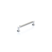 Schaub and Company - 475-26 - Haniburton 5" Center to Center Modern Industrial Barrel Luxury Solid Brass Cabinet Handle / Drawer Pull in Polished Chrome