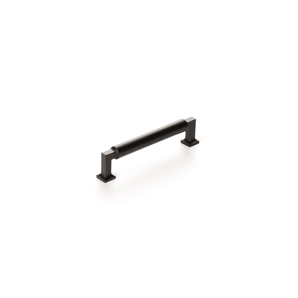 Haniburton 5" Center to Center Modern Industrial Barrel Luxury Solid Brass Cabinet Handle / Drawer Pull