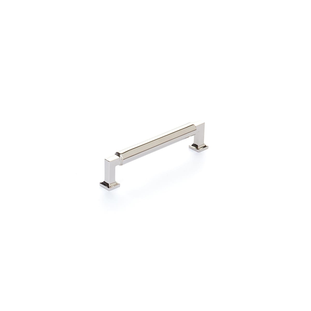 Haniburton 5" Center to Center Modern Industrial Barrel Luxury Solid Brass Cabinet Handle / Drawer Pull