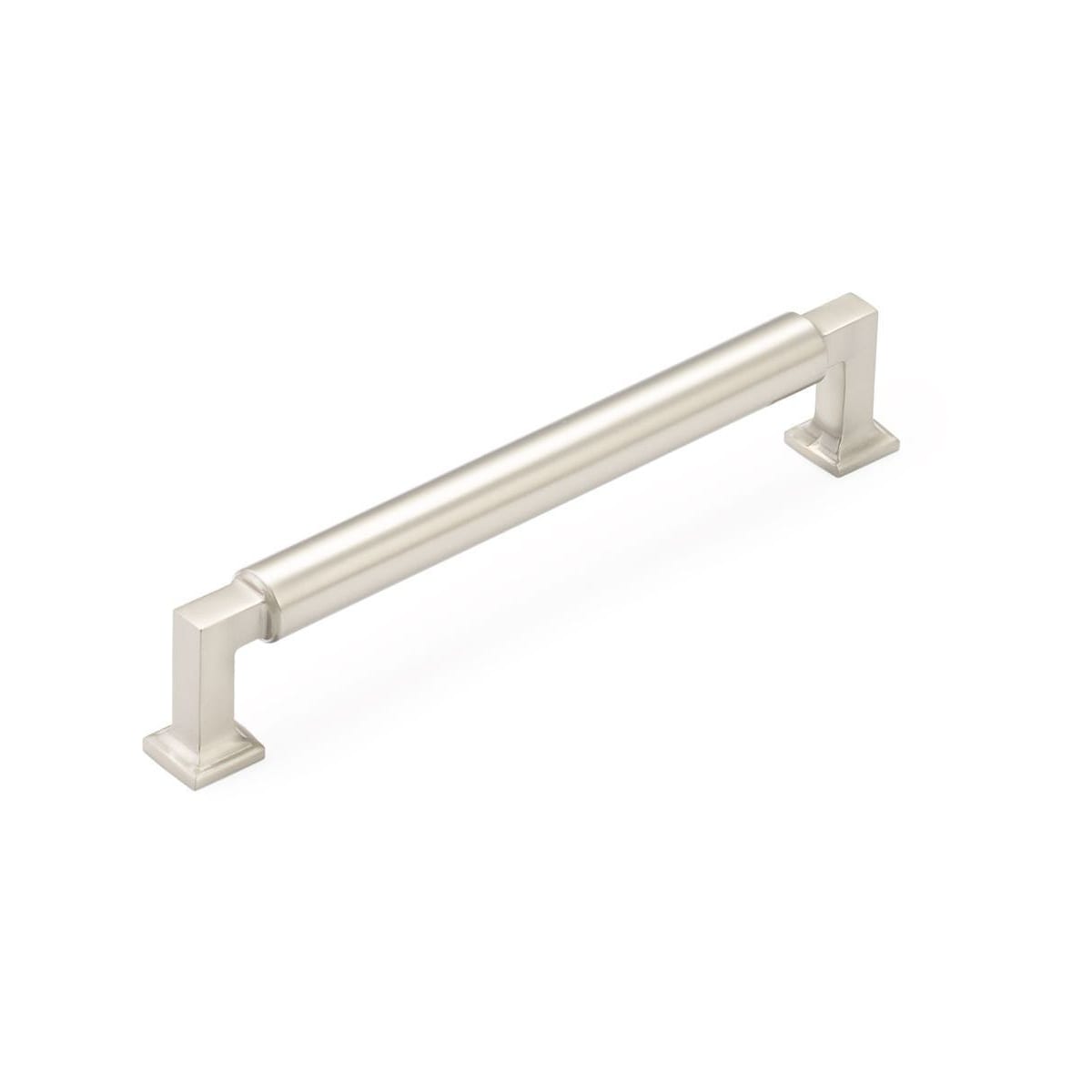 Haniburton 6" Center to Center Urban Modern Solid Brass Luxury Barrel Cabinet Handle / Drawer Pull