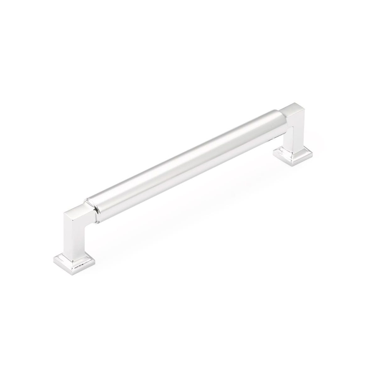 Haniburton 6" Center to Center Urban Modern Solid Brass Luxury Barrel Cabinet Handle / Drawer Pull