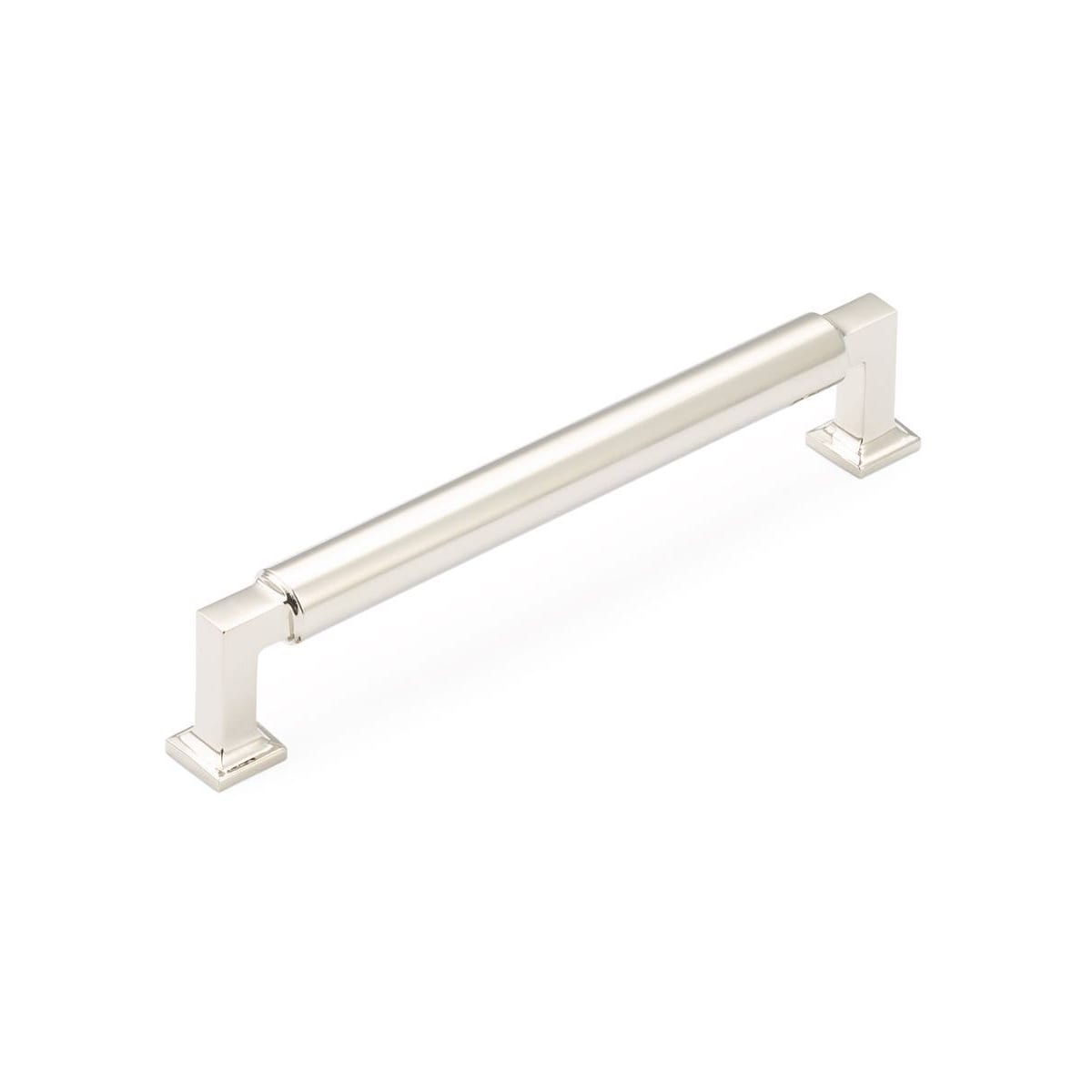 Haniburton 6" Center to Center Urban Modern Solid Brass Luxury Barrel Cabinet Handle / Drawer Pull