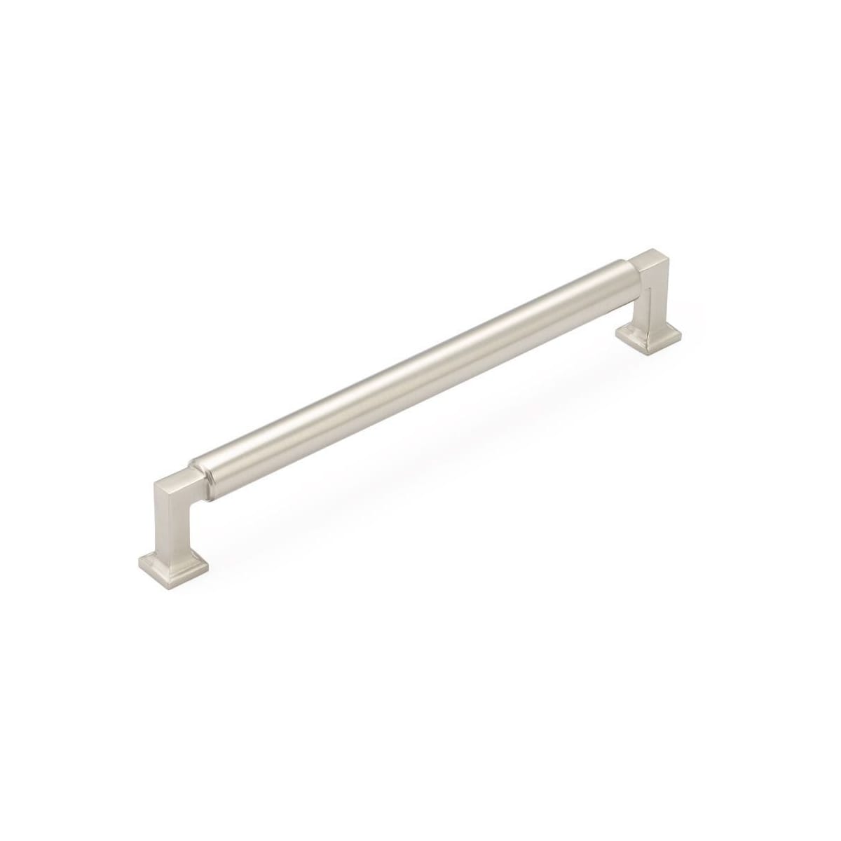 Haniburton 8" Center to Center Urban Modern Solid Brass Barrel Center Luxury Cabinet Handle / Drawer Pull