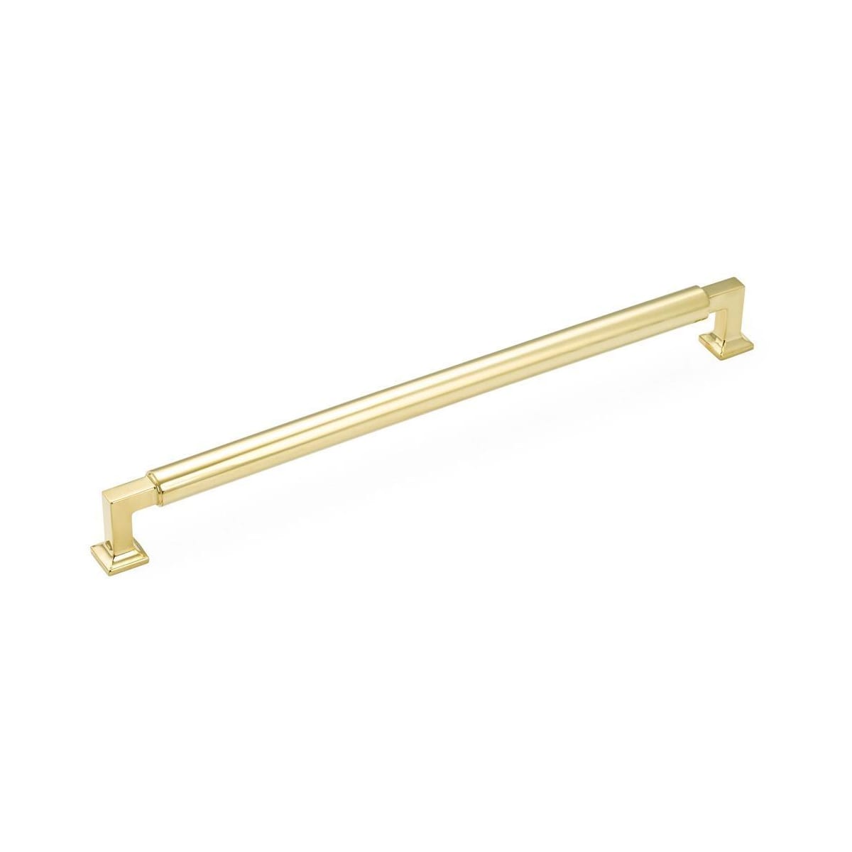 Haniburton 15" Center to Center Luxury Modern Barren Appliance Handle / Pull - Solid Brass
