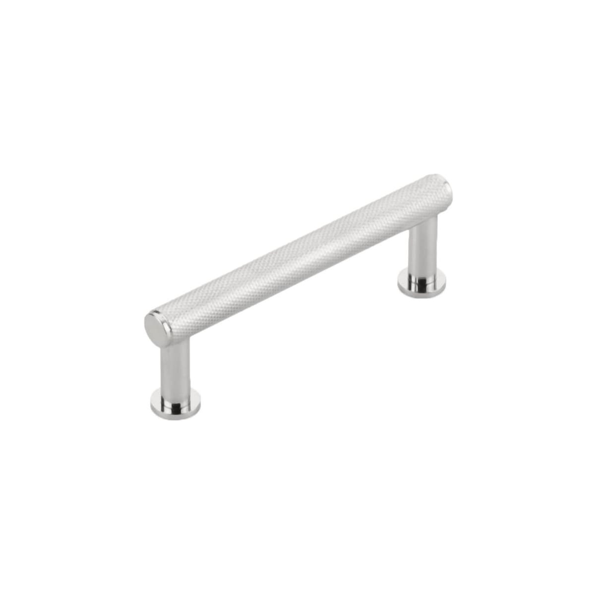 Pub House 3-1/2" Center to Center Diamond Knurled Solid Brass Bar Style Cabinet Handle / Drawer Pull