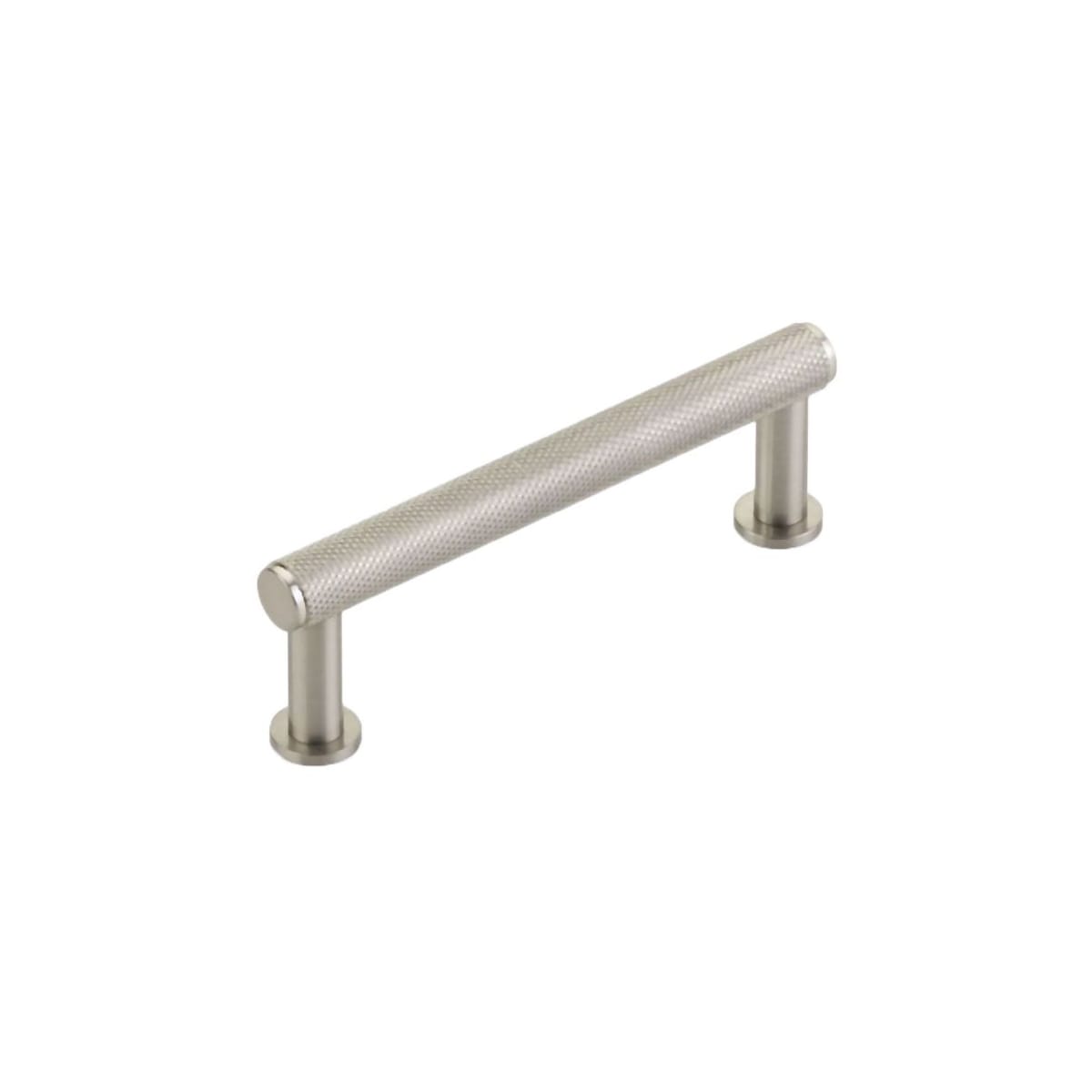 Schaub and Company - 5003-BN - Pub House 3-1/2" Center to Center Diamond Knurled Solid Brass Bar Style Cabinet Handle / Drawer Pull in Brushed Nickel