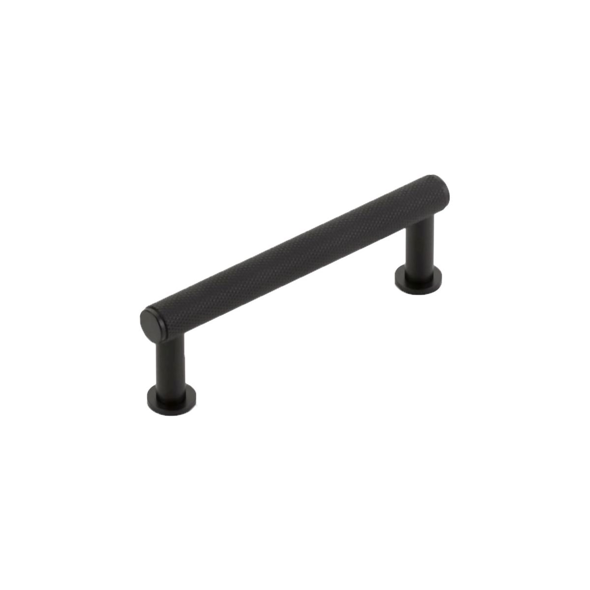 Pub House 3-1/2" Center to Center Diamond Knurled Solid Brass Bar Style Cabinet Handle / Drawer Pull