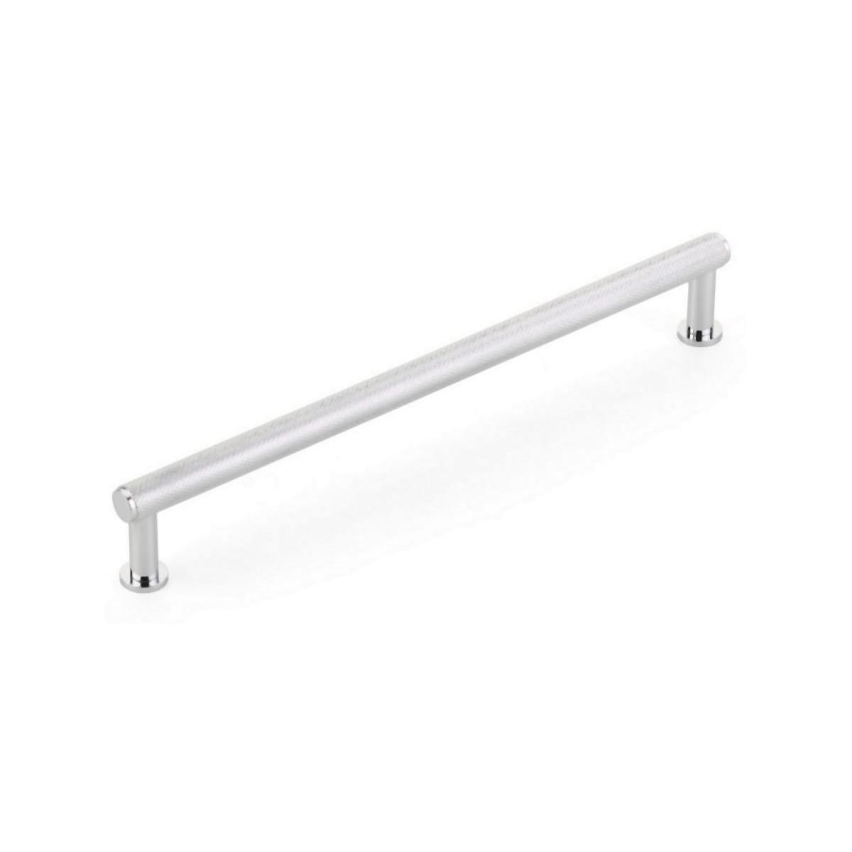 Pub House 8" Center to Center Diamond Knurled Solid Brass Cabinet Bar Handle / Drawer Bar Pull